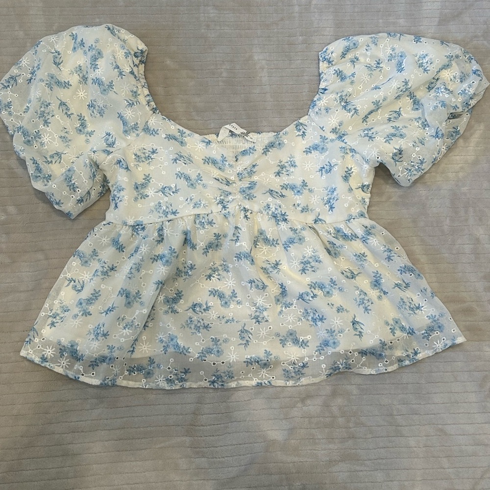 Altard State Celia Floral Bubble Top
